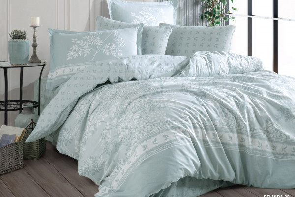 6-Piece Double Super King Size Comforter Set – 100% Turkish Cotton, Double-Face Design