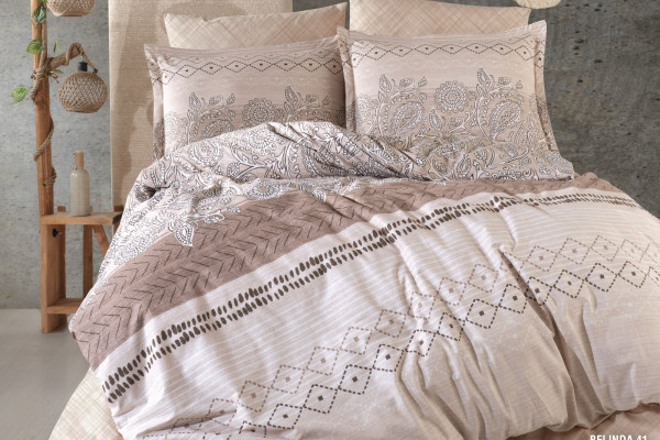 6-Piece Double Super King Size Comforter Set – 100% Turkish Cotton, Double-Face Design
