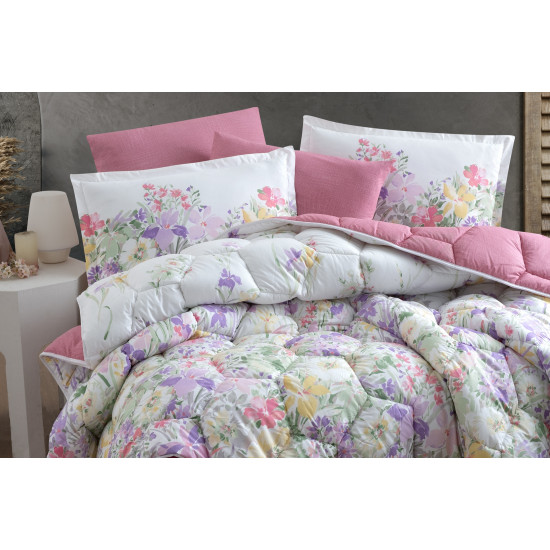 Duvet cover 6pcs set superking size 100% cotton