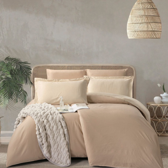 100% COTTON DUVET COVER 6PCS SET SUPERKING SIZE 240X260CM(Without filling)