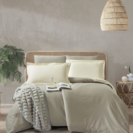 100% COTTON DUVET COVER 6PCS SET SUPERKING SIZE 240X260CM(Without filling)