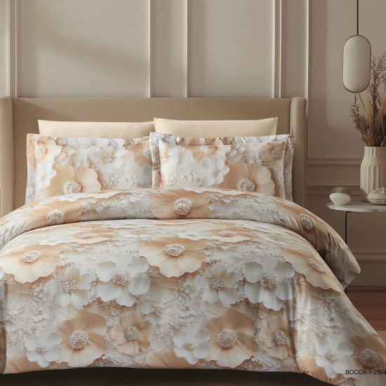 6-Piece Comforter Set with 5D Embossed Design