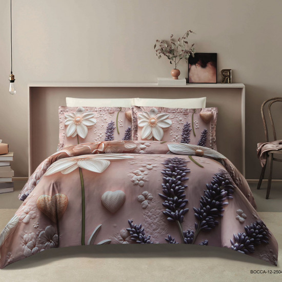 6-Piece Comforter Set with 5D Embossed Design