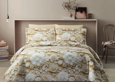 6-Piece Comforter Set with 5D Embossed Design