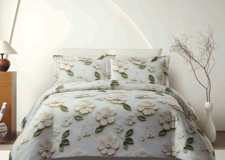 6-Piece Comforter Set with 5D Embossed Design