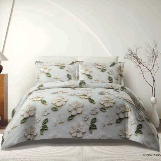 6-Piece Comforter Set with 5D Embossed Design 6-Piece Comforter Set with 5D Embossed Design