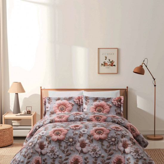 6-Piece Comforter Set with 5D Embossed Design