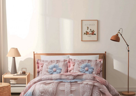 6-Piece Comforter Set with 5D Embossed Design