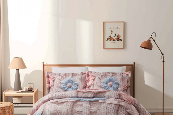 6-Piece Comforter Set with 5D Embossed Design