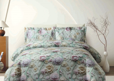 6-Piece Comforter Set with 5D Embossed Design