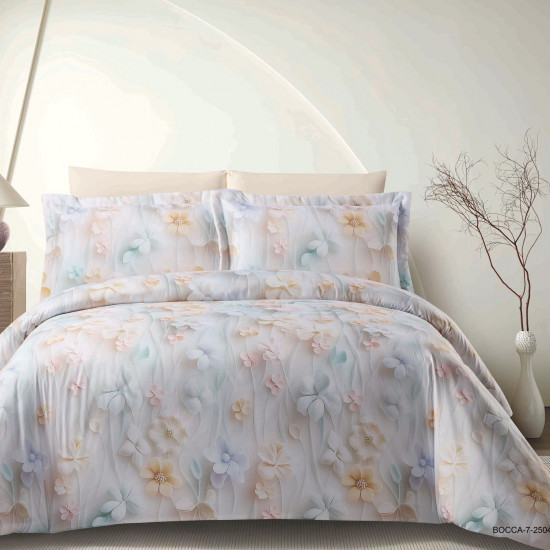 6-Piece Comforter Set with 5D Embossed Design