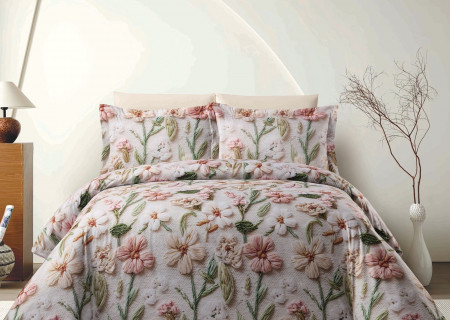 6-Piece Comforter Set with 5D Embossed Design