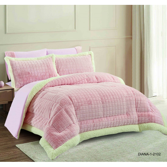 6PC BLANKET COMFORTER SET-DOUBLE