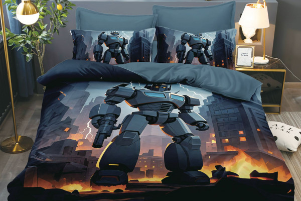 4PC COMFORTER SET-SINGLE - QUEEN SIZE -180*240