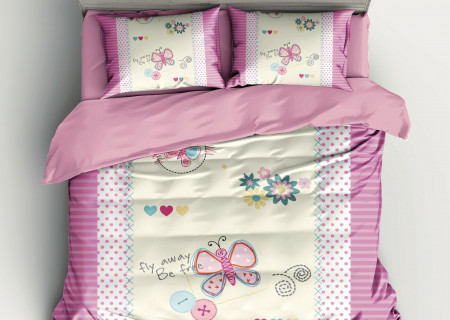 4PC COMFORTER SET-SINGLE - QUEEN SIZE -180*240