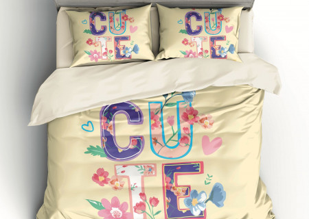 4PC COMFORTER SET-SINGLE - QUEEN SIZE -180*240