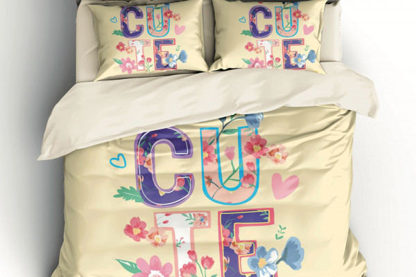 4PC COMFORTER SET-SINGLE - QUEEN SIZE -180*240