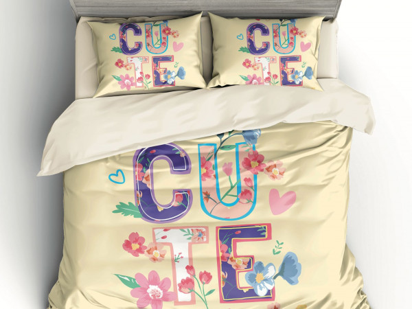 4PC COMFORTER SET-SINGLE - QUEEN SIZE -180*240