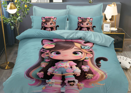 4PC COMFORTER SET-SINGLE 160 × 220 cm