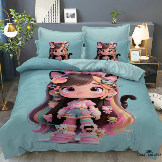 4PC COMFORTER SET-SINGLE 160 × 220 cm