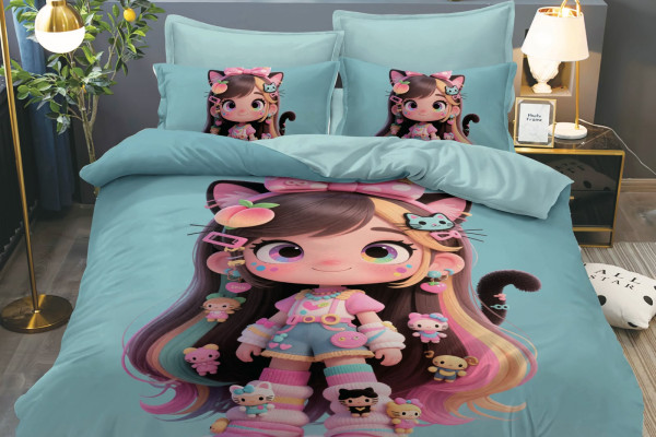 4PC COMFORTER SET-SINGLE 160 × 220 cm