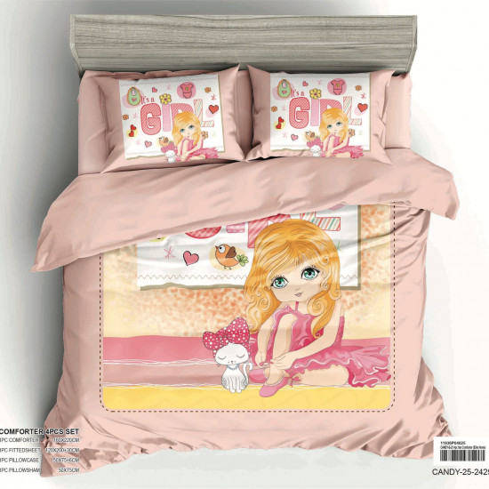 4-Piece Kids Comforter Bedding Set 4-Piece Kids Comforter Bedding Set