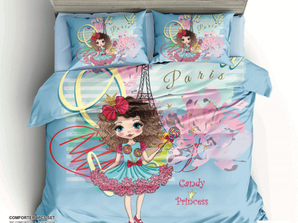 4-Piece Kids Comforter Bedding Set