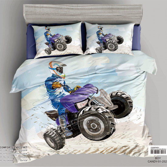 4-Piece Kids Comforter Bedding Set