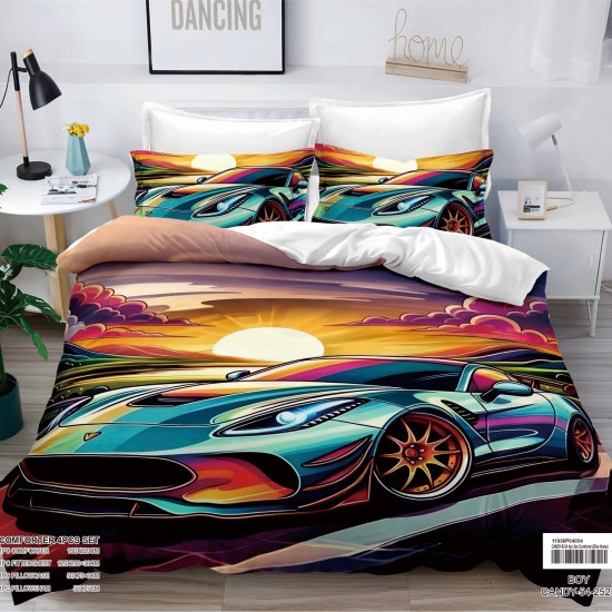 4-Piece Kids Comforter Bedding Set