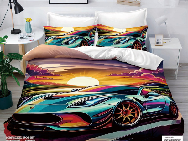 4-Piece Kids Comforter Bedding Set