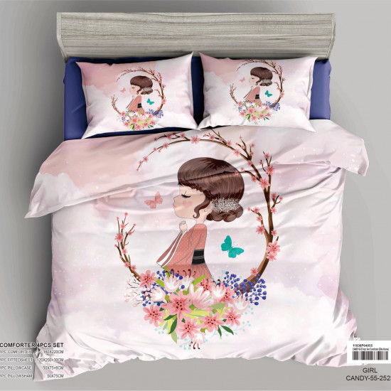 4-Piece Kids Comforter Bedding Set