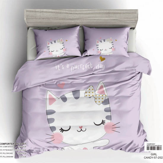 4-Piece Kids Comforter Bedding Set