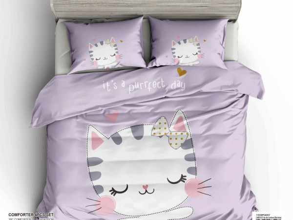 4-Piece Kids Comforter Bedding Set