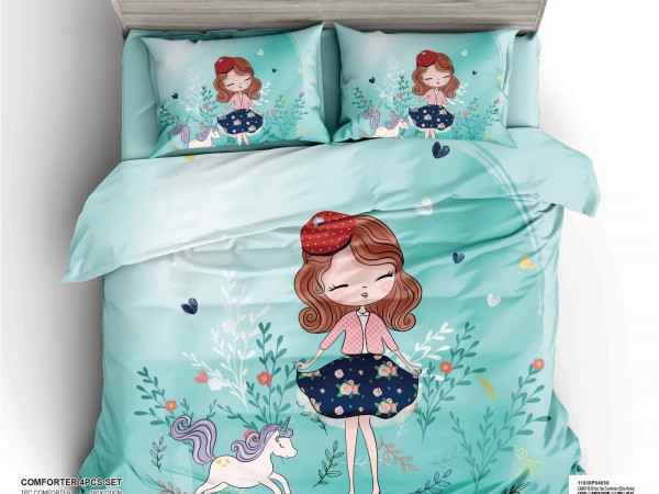 4-Piece Kids Comforter Bedding Set