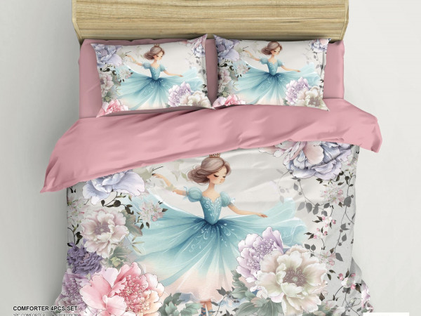 4-Piece Kids Comforter Bedding Set