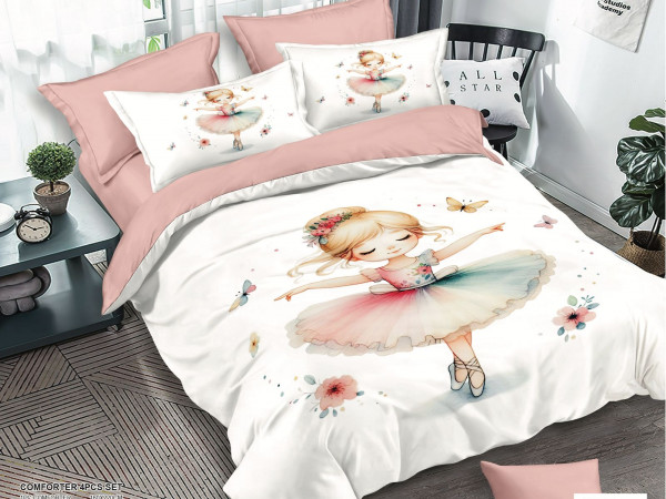 4-Piece Kids Comforter Bedding Set
