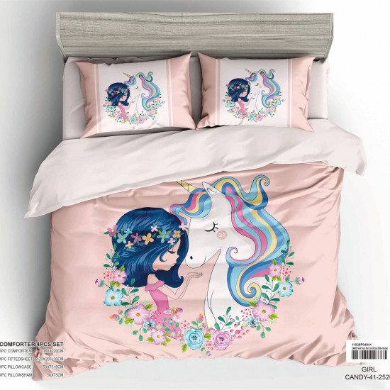 4-Piece Kids Comforter Bedding Set
