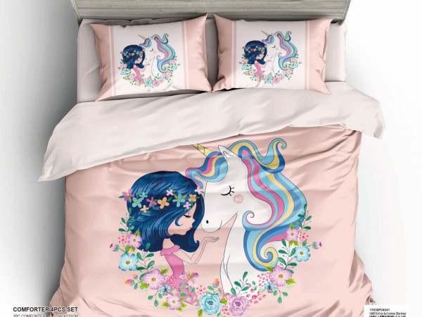 4-Piece Kids Comforter Bedding Set