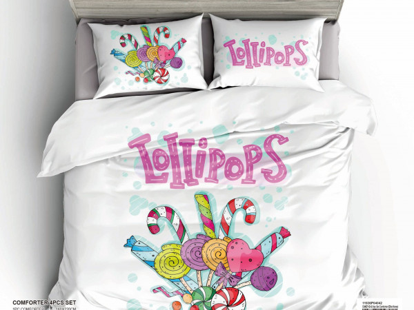 4-Piece Kids Comforter Bedding Set
