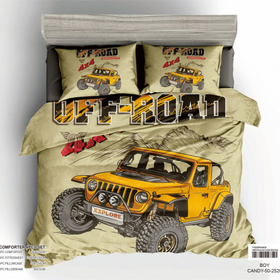 4-Piece Kids Comforter Bedding Set