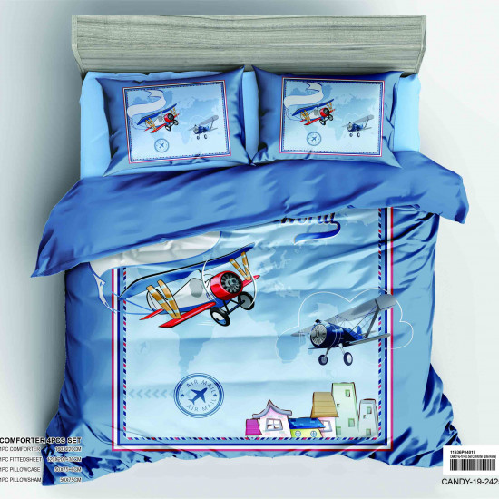 4-Piece Kids Comforter Bedding Set 4-Piece Kids Comforter Bedding Set