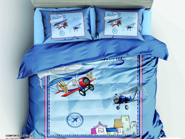 4-Piece Kids Comforter Bedding Set