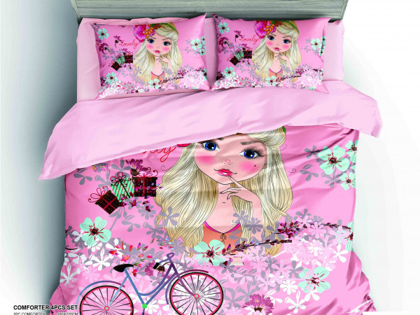 4-Piece Kids Comforter Bedding Set