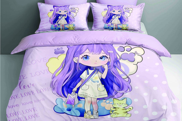 4-Piece Kids Comforter Bedding Set