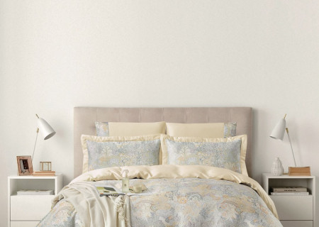 100% Cotton 6 Piece Super King Size Comforter Set - Silk Soft
