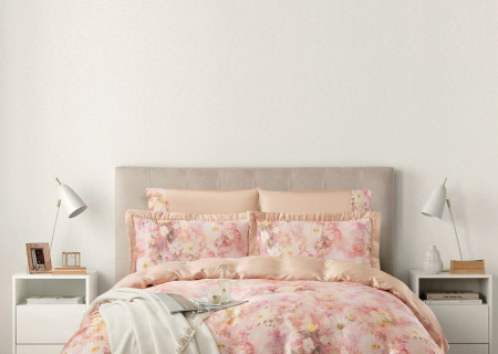 100% Cotton 6 Piece Super King Size Comforter Set - Silk Soft