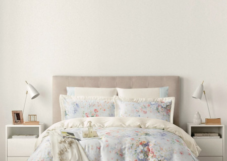 100% Cotton 6 Piece Super King Size Comforter Set - Silk Soft