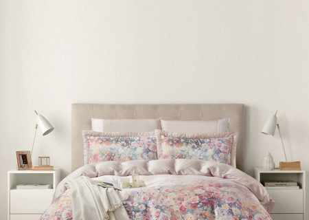 100% Cotton 6 Piece Super King Size Comforter Set - Silk Soft