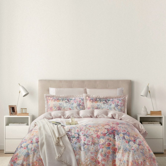100% Cotton 6 Piece Super King Size Comforter Set - Silk Soft