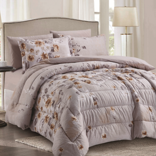 6-Piece Double Super King Size Comforter Set